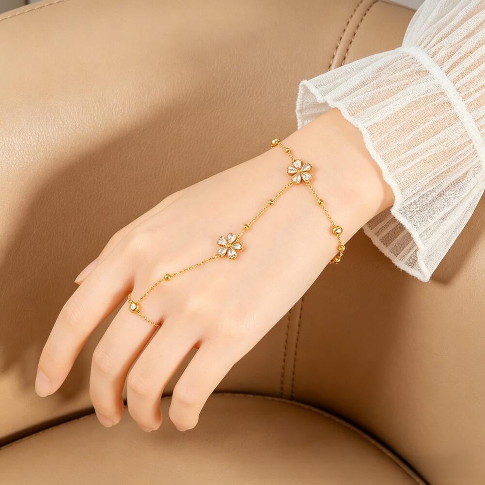 Flower Ring Bracelet