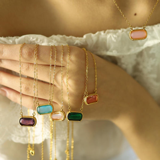 Cristal Necklace (Pick Color)