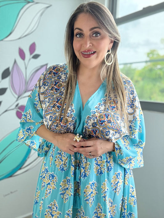 One Size Boho Maxi Dress