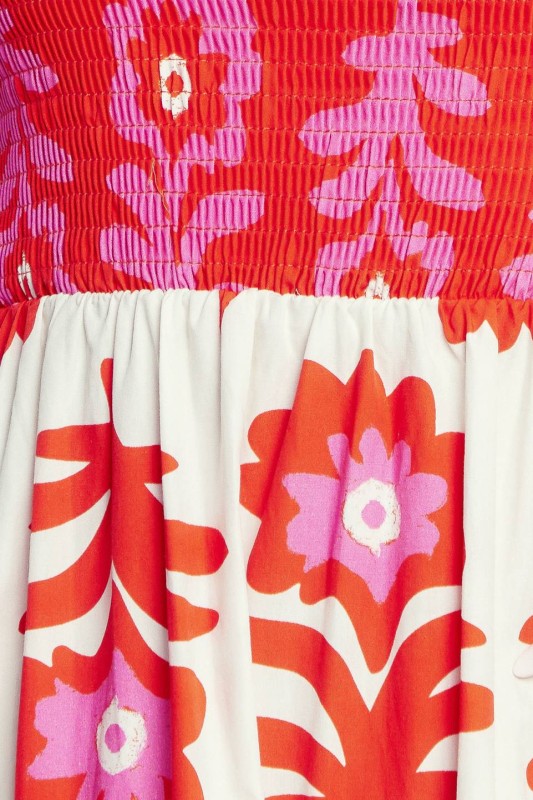 Flower Print Maxi Dress