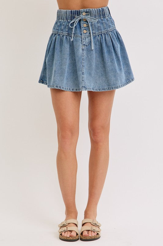 Stylish Denim Mini Skirt