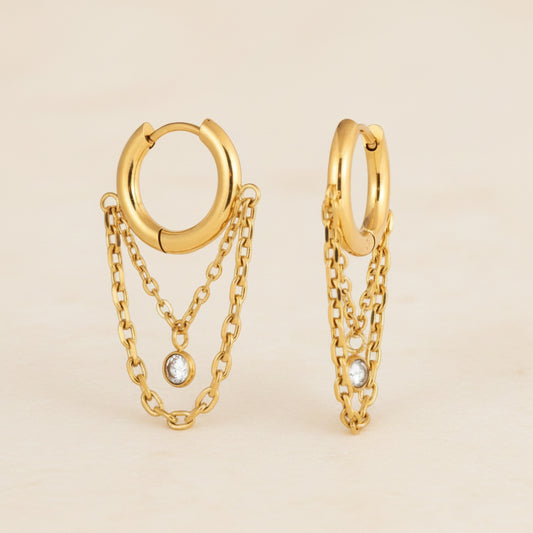 Chain hoop Earrings