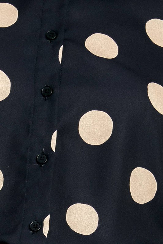 Polka Dots Long Sleeve Top