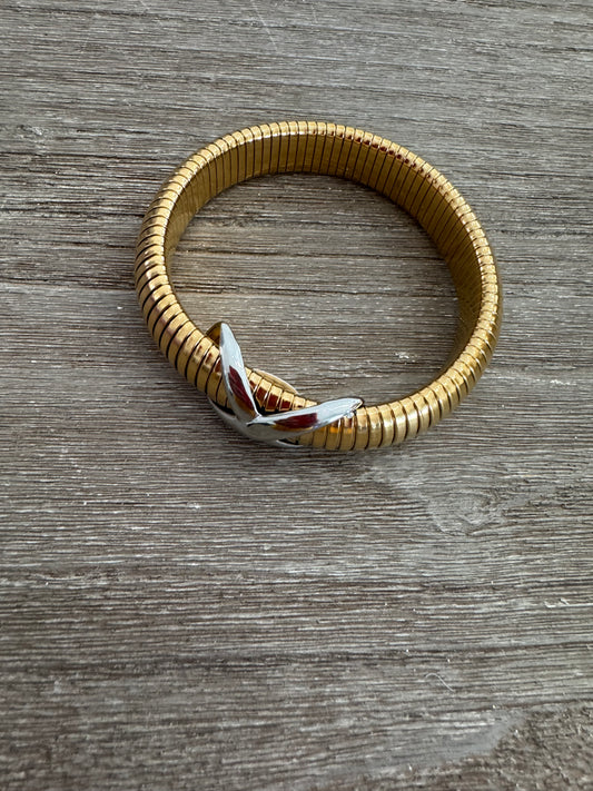 Elastic X Two Tones Bracelet