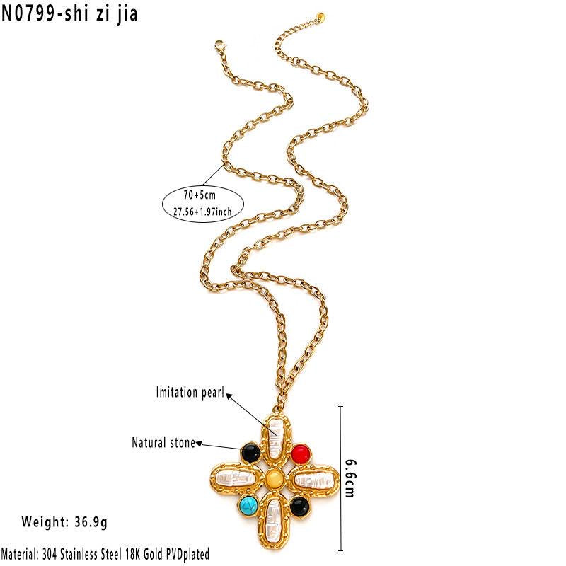 Pearls & Beads Cross