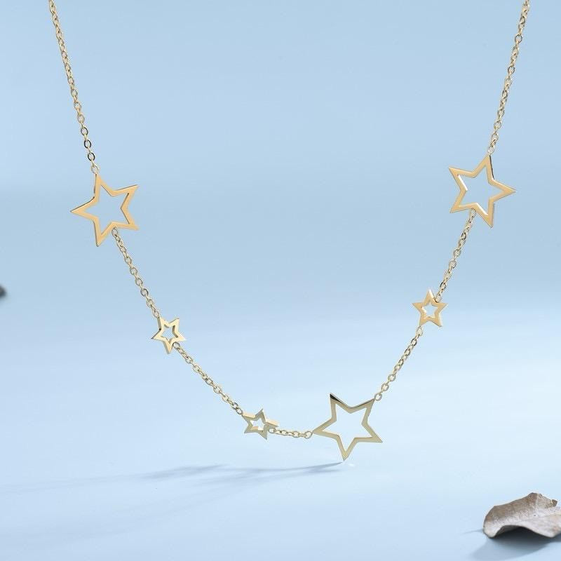 Stars SS Necklace
