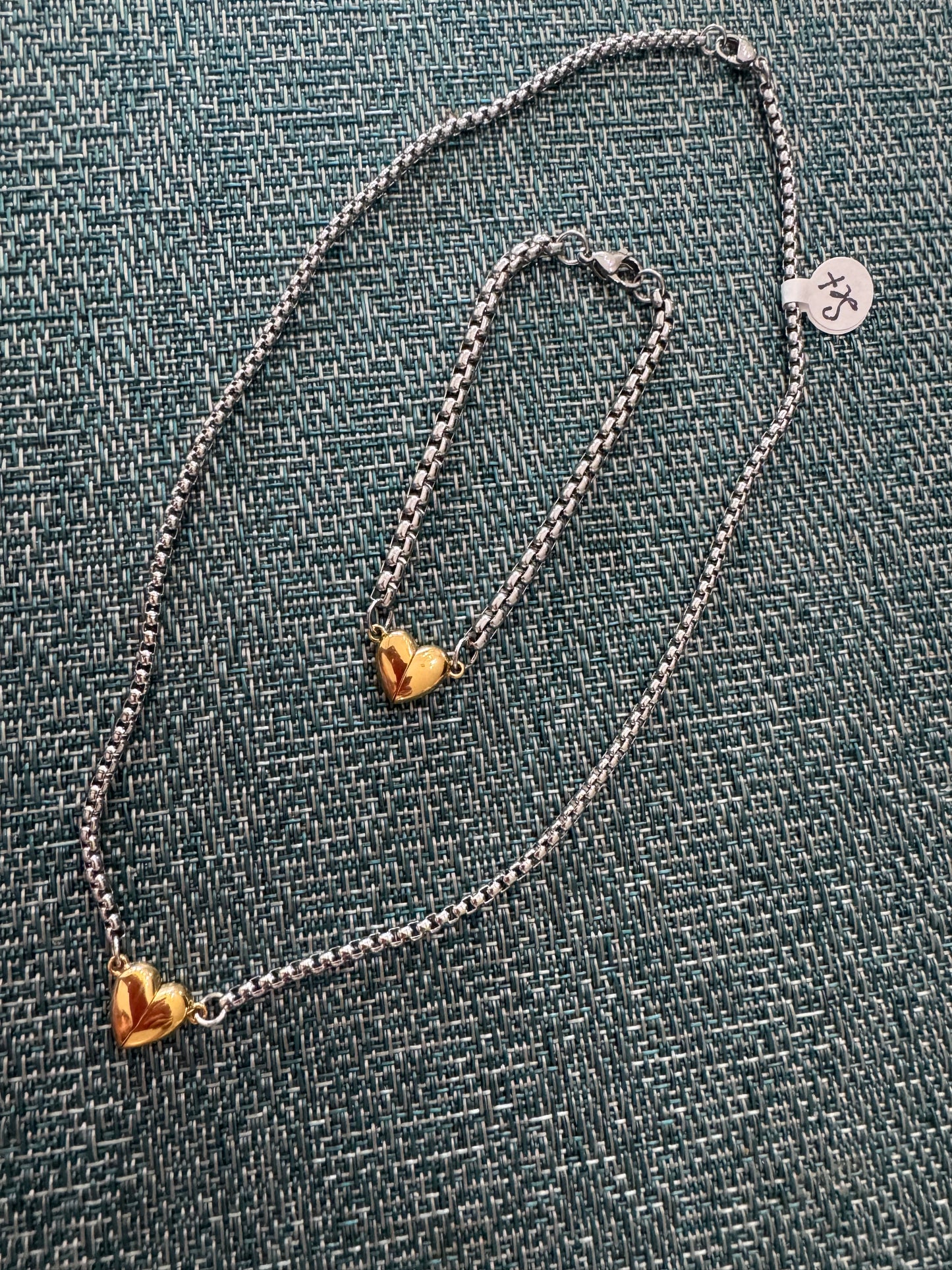 Two Tones Designer Inspired Necklace Set
