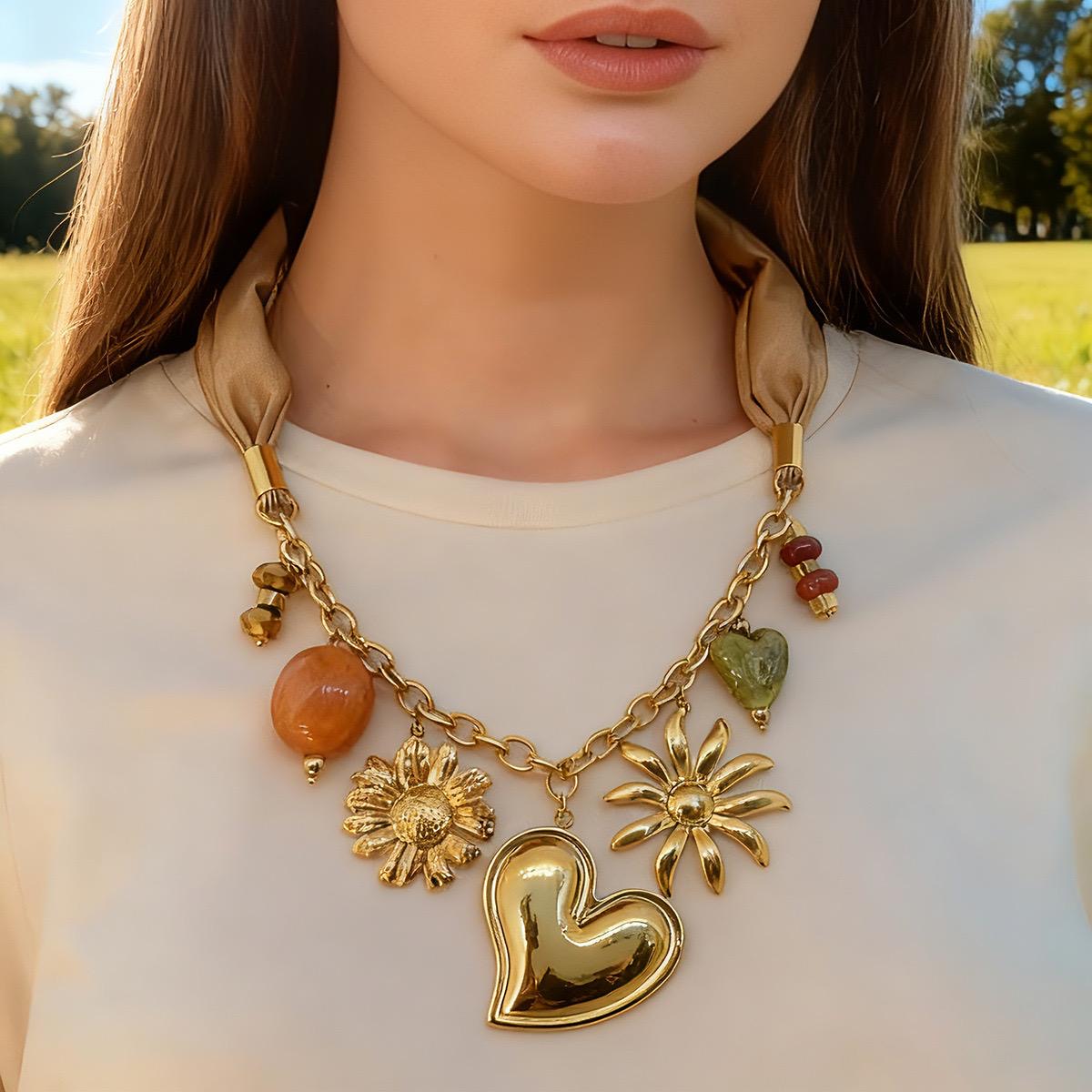 Cloth Charms Necklace