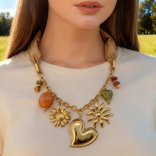 Cloth Charms Necklace