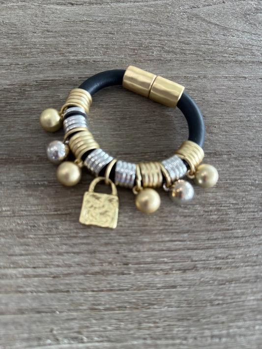 Padlock Two Tone Bracelet