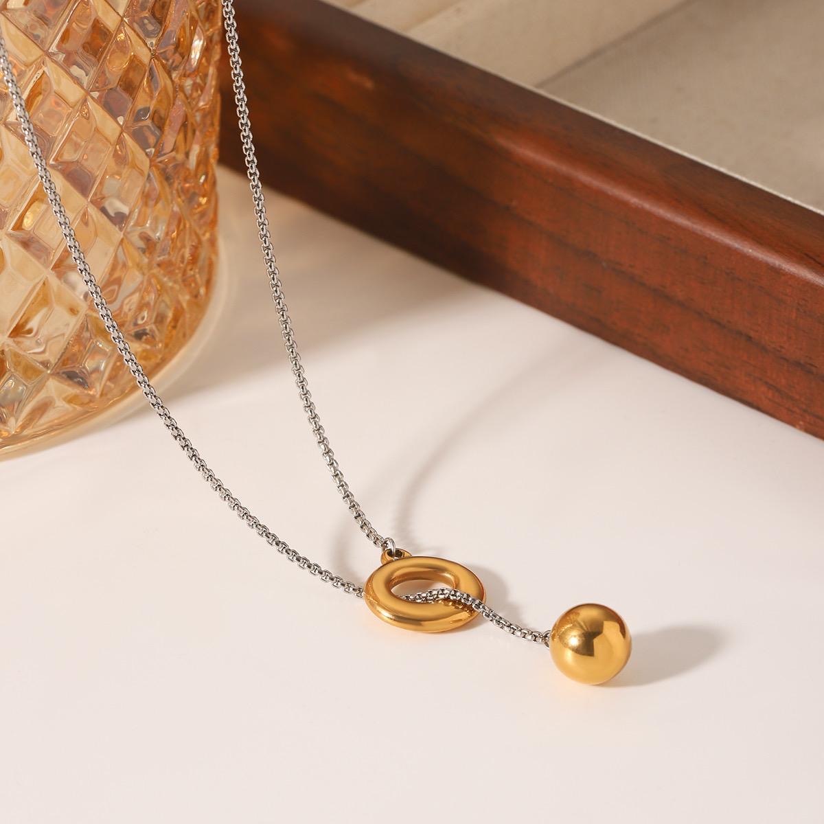 Two Tones Lariat Necklace