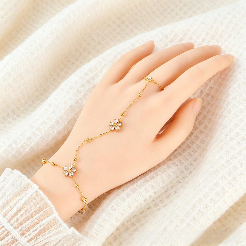 Flower Ring Bracelet