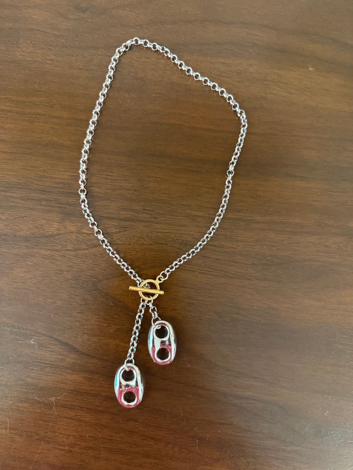 Two Tones Fashion Necklace