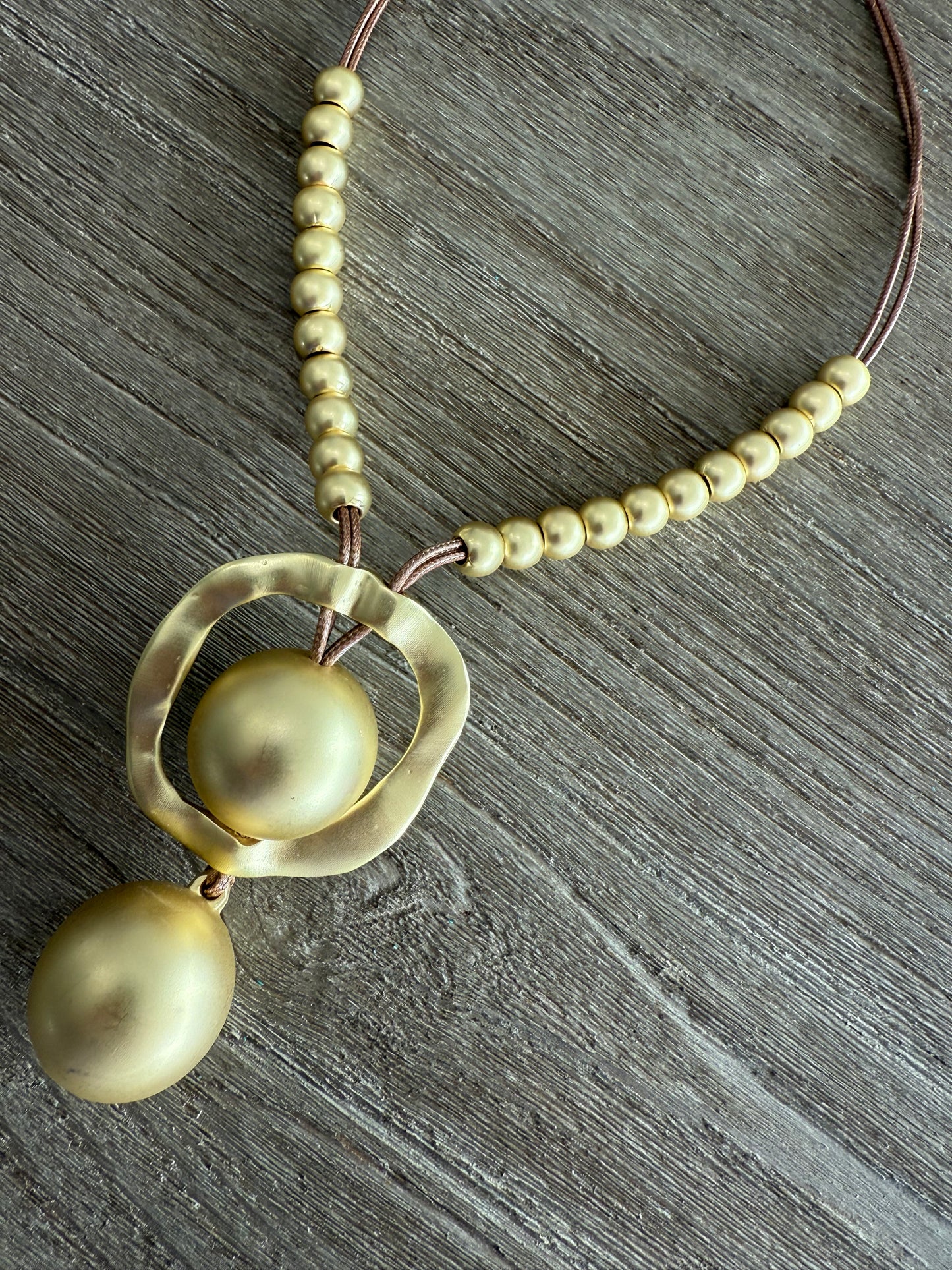 Two Balls Turkish Gold Necklace