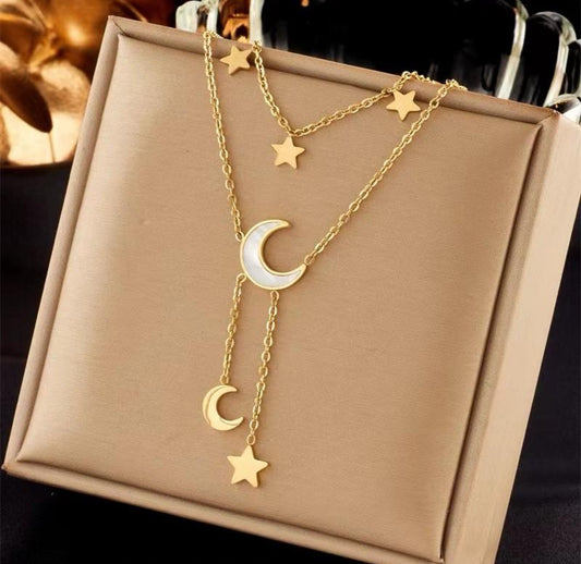 Moon & Stars Necklace