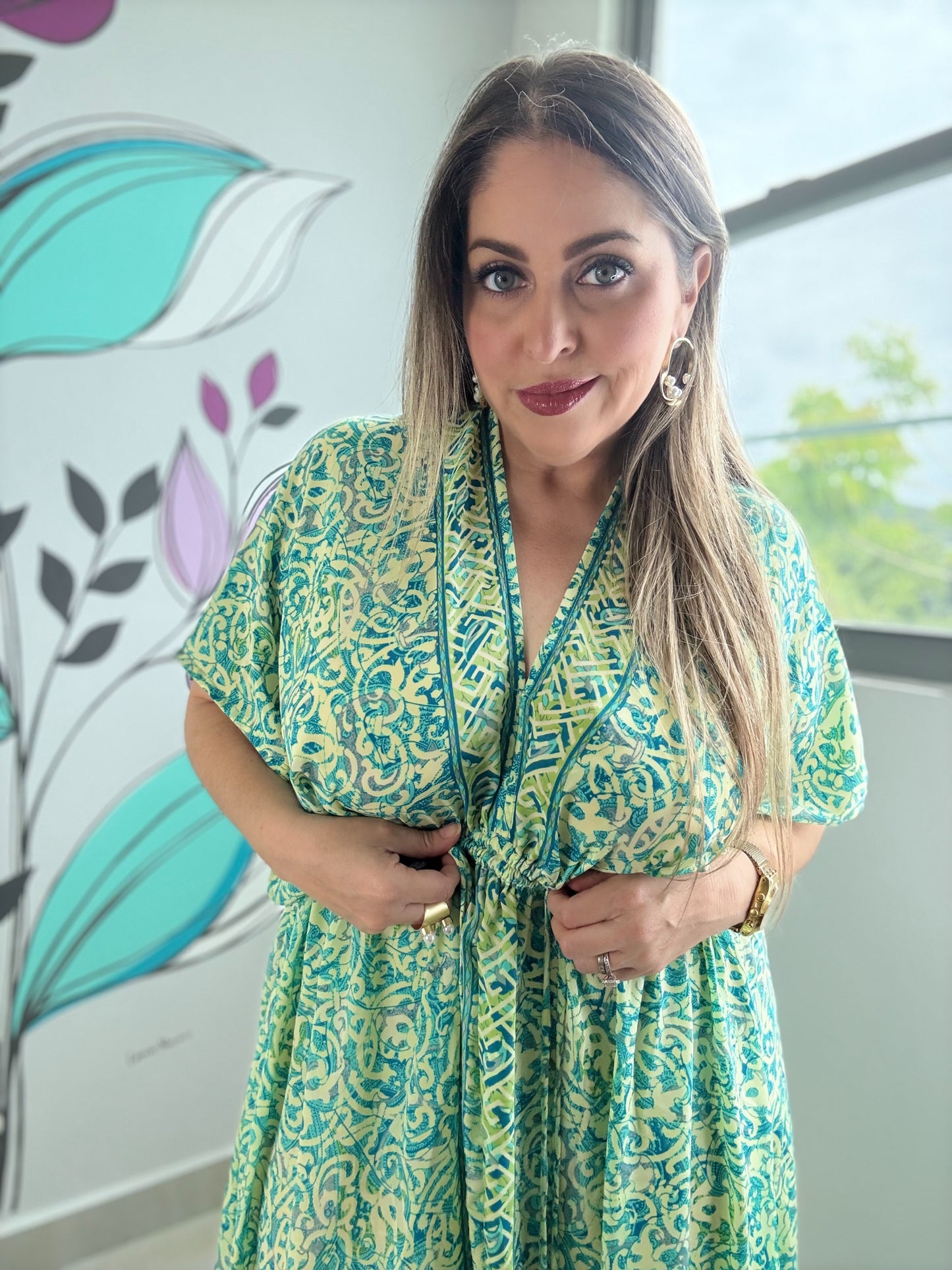 Multi Print Boho Maxi Dress