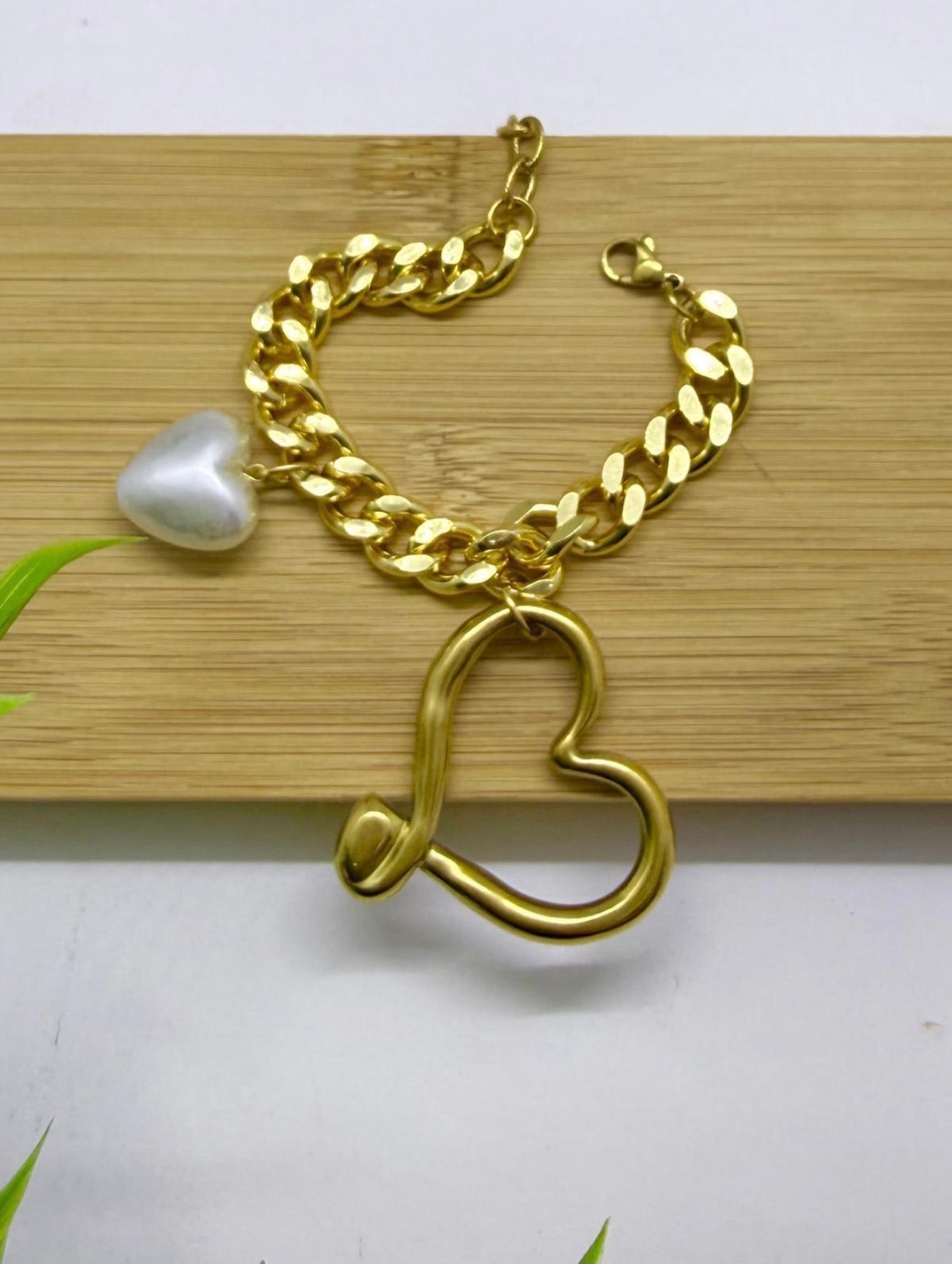 Heart Pearl Bracelet