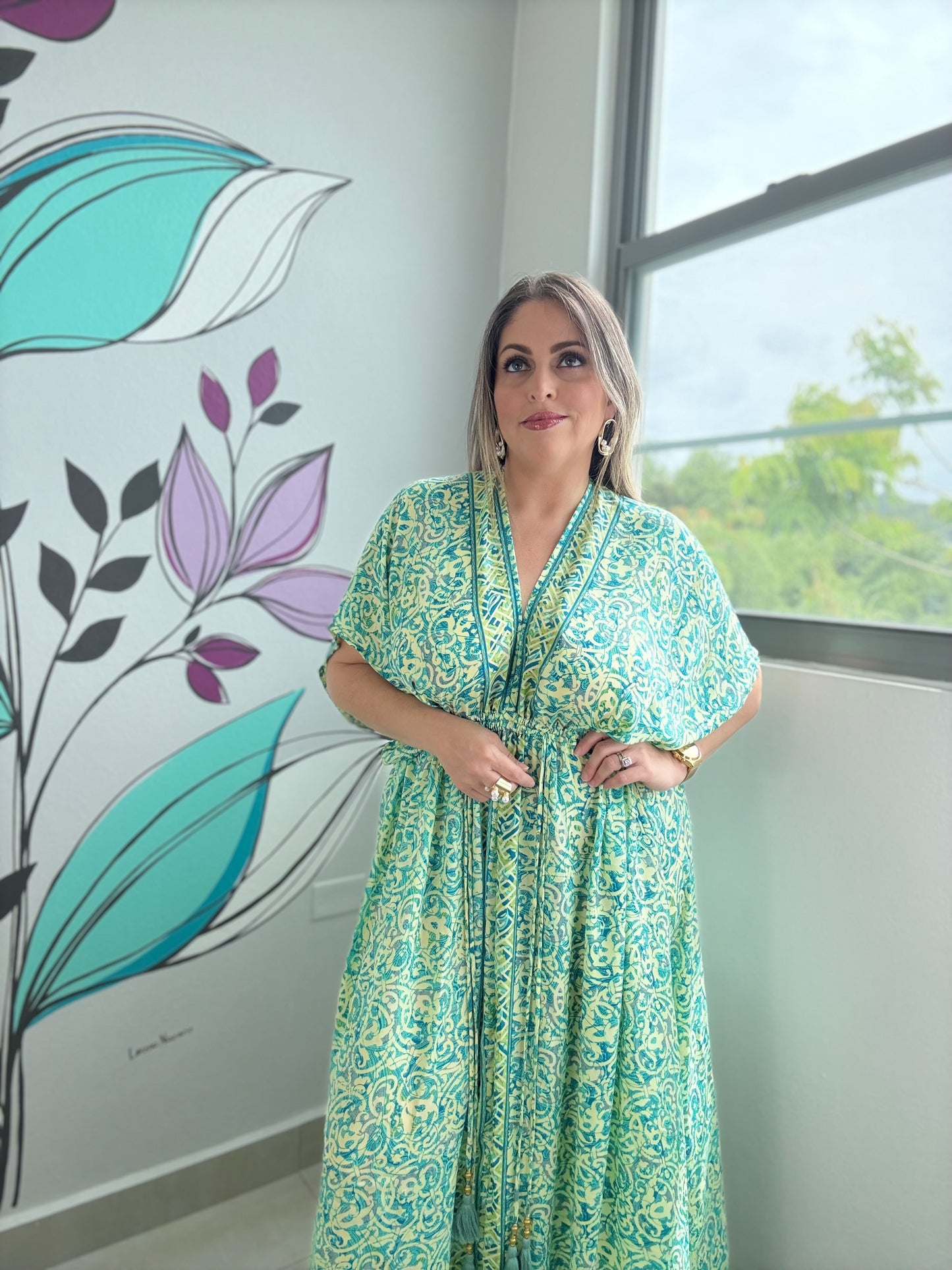 Multi Print Boho Maxi Dress