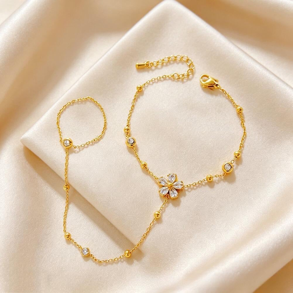 Flower Ring Bracelet