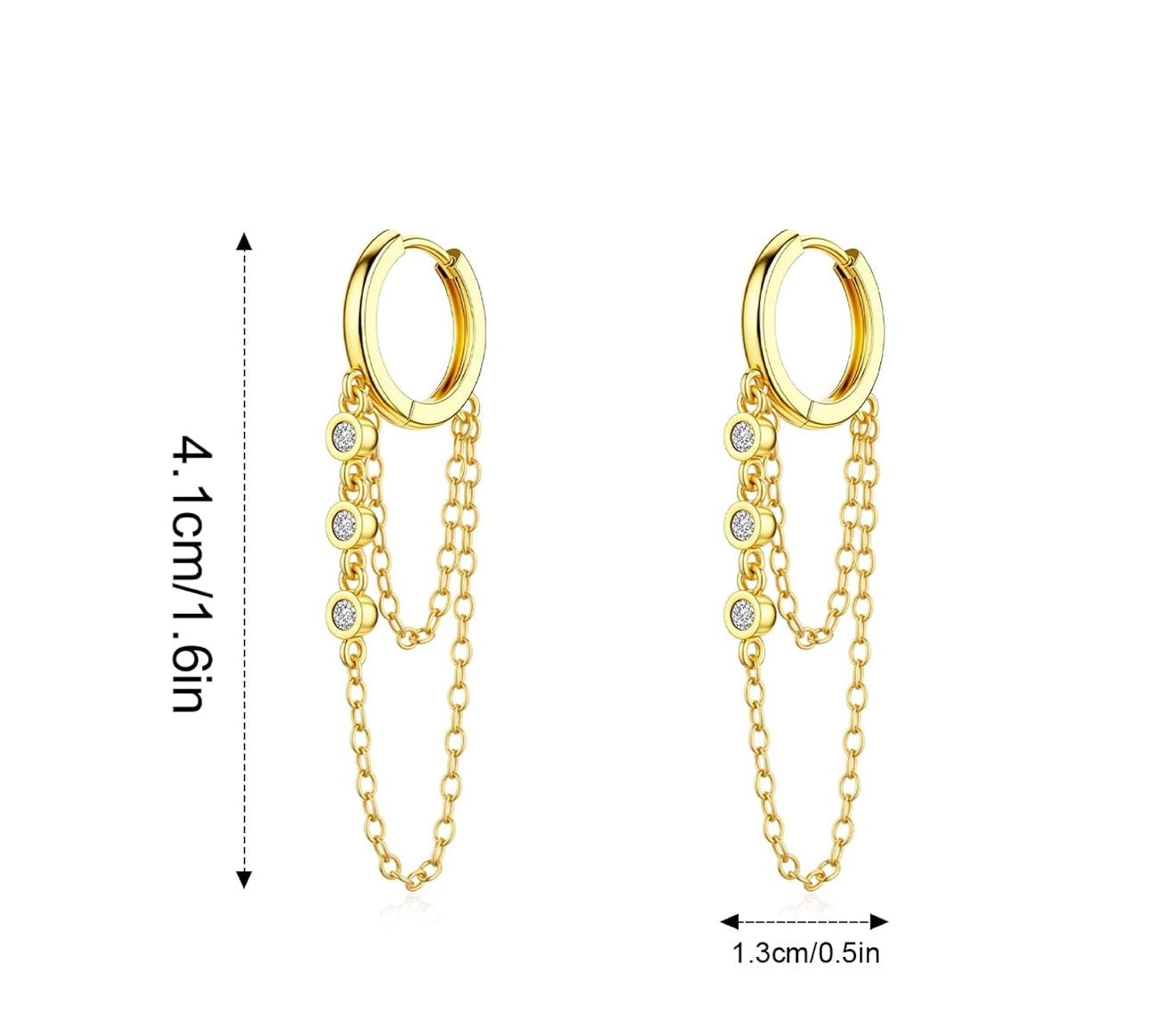 Chain Hoop Earrings