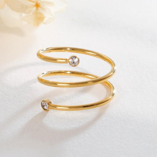 Serpent Shape 18K Ring