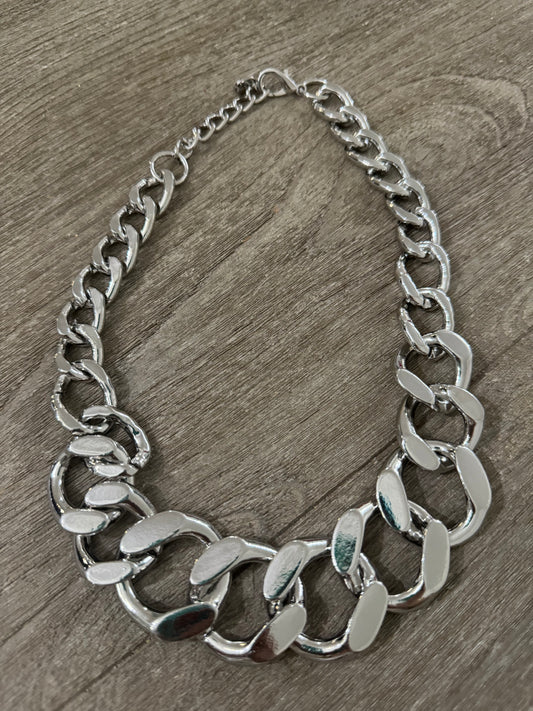 Circular Chain Silver Turkish Necklace