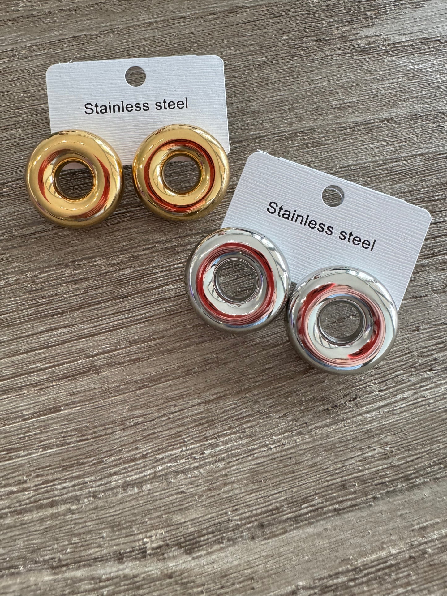 O Ring SS Earrings (Pick Color)