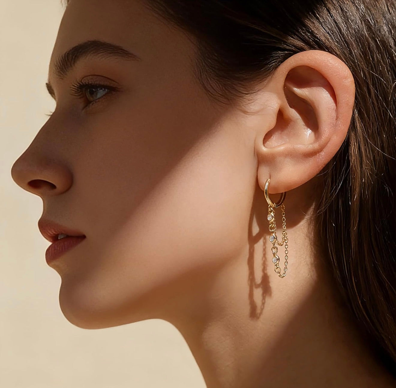 Chain Hoop Earrings