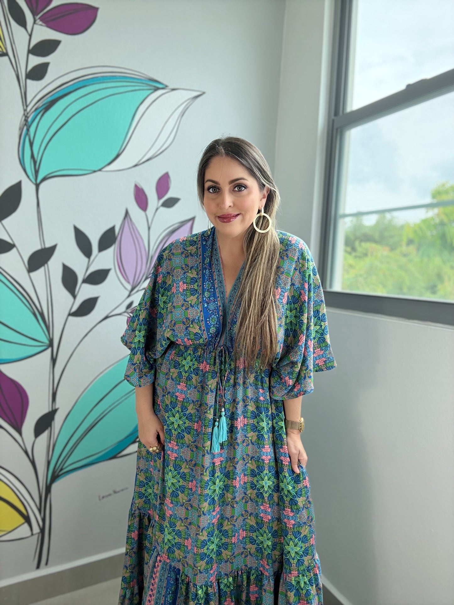 One Size Boho Maxi Dress