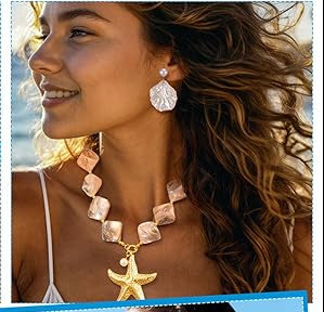 Starfish Shell Earrings