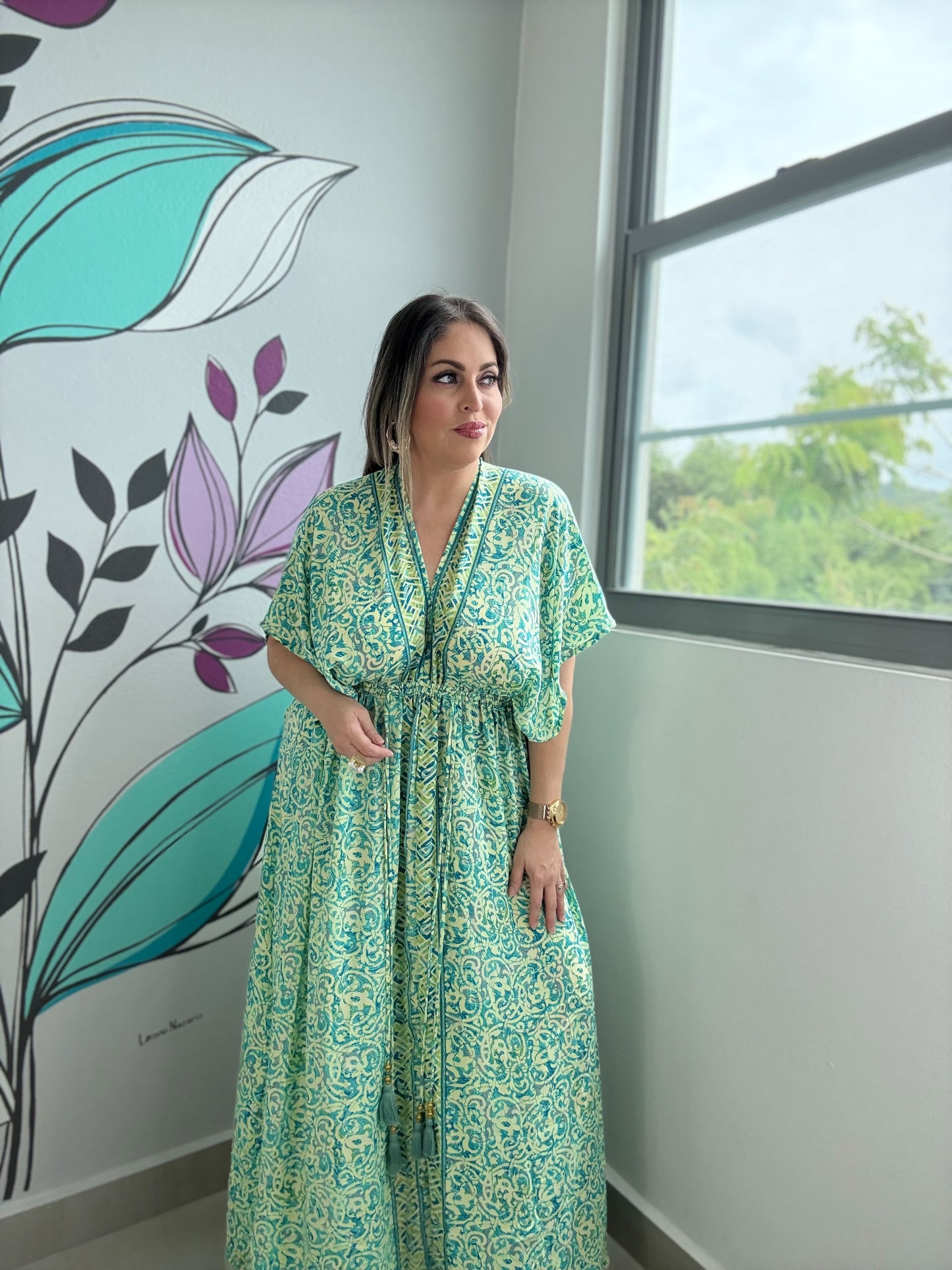 Multi Print Boho Maxi Dress