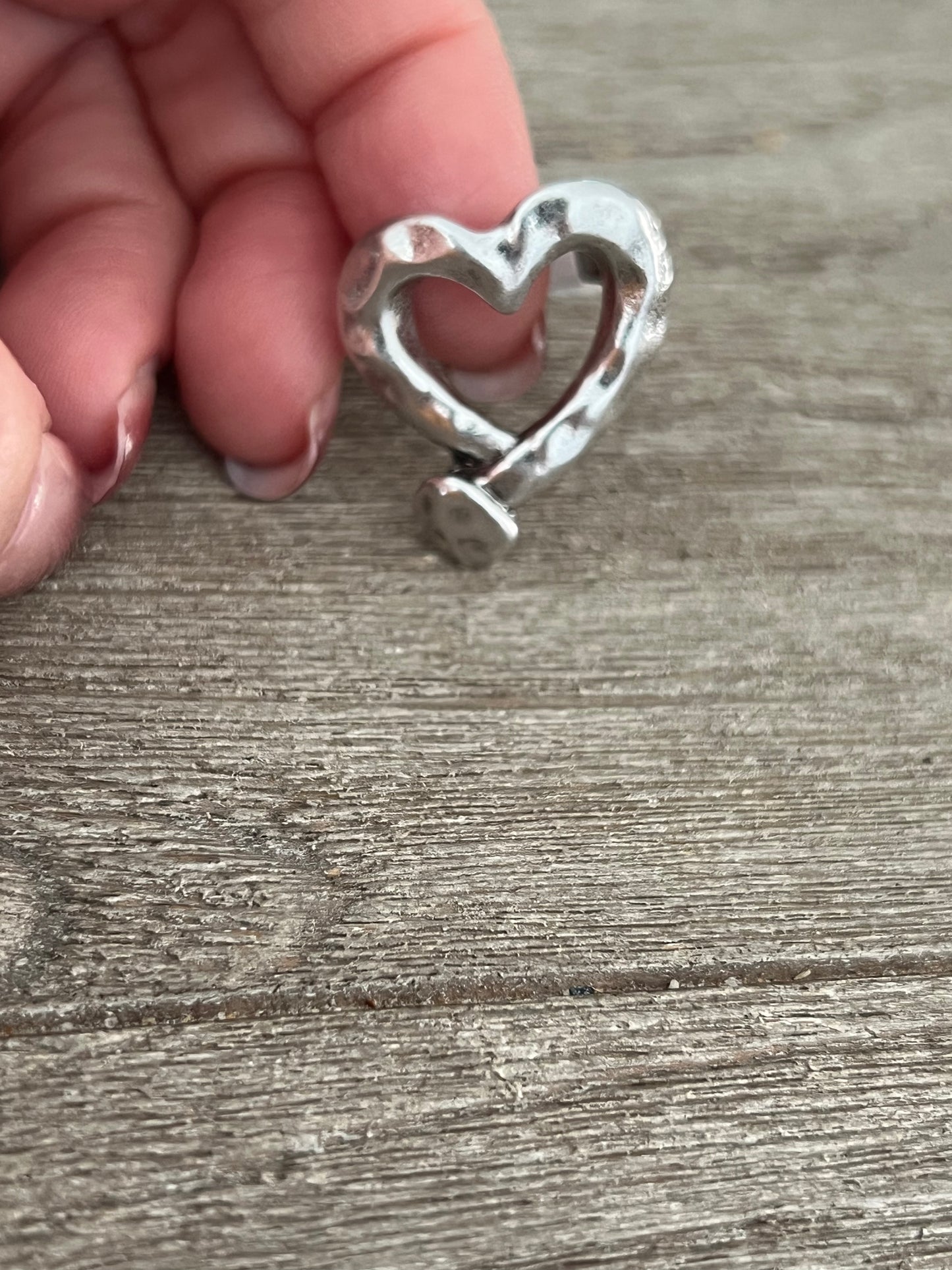 Heart Silver Turkish Ring