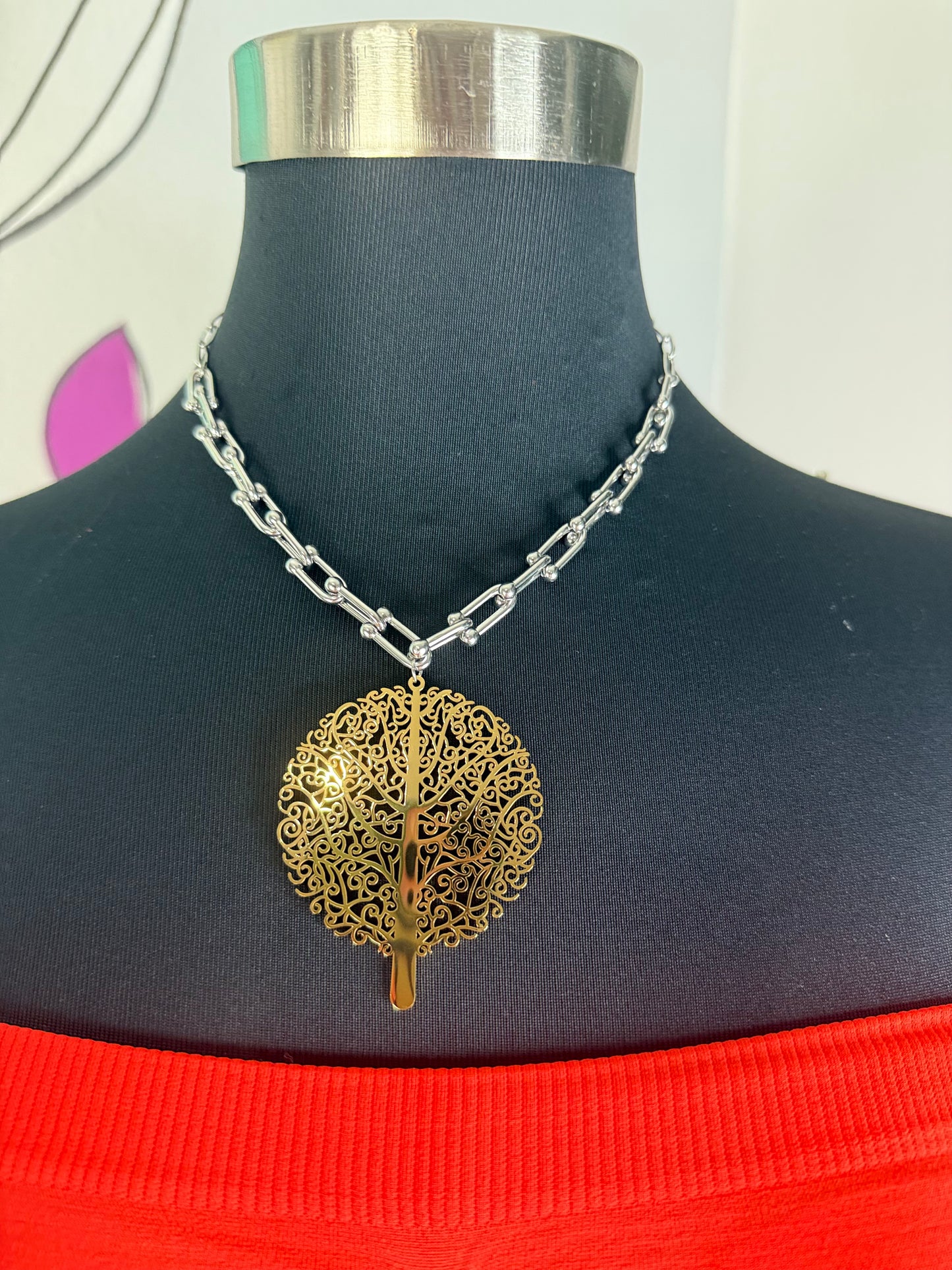 Tree of Life Two Tones Necklace