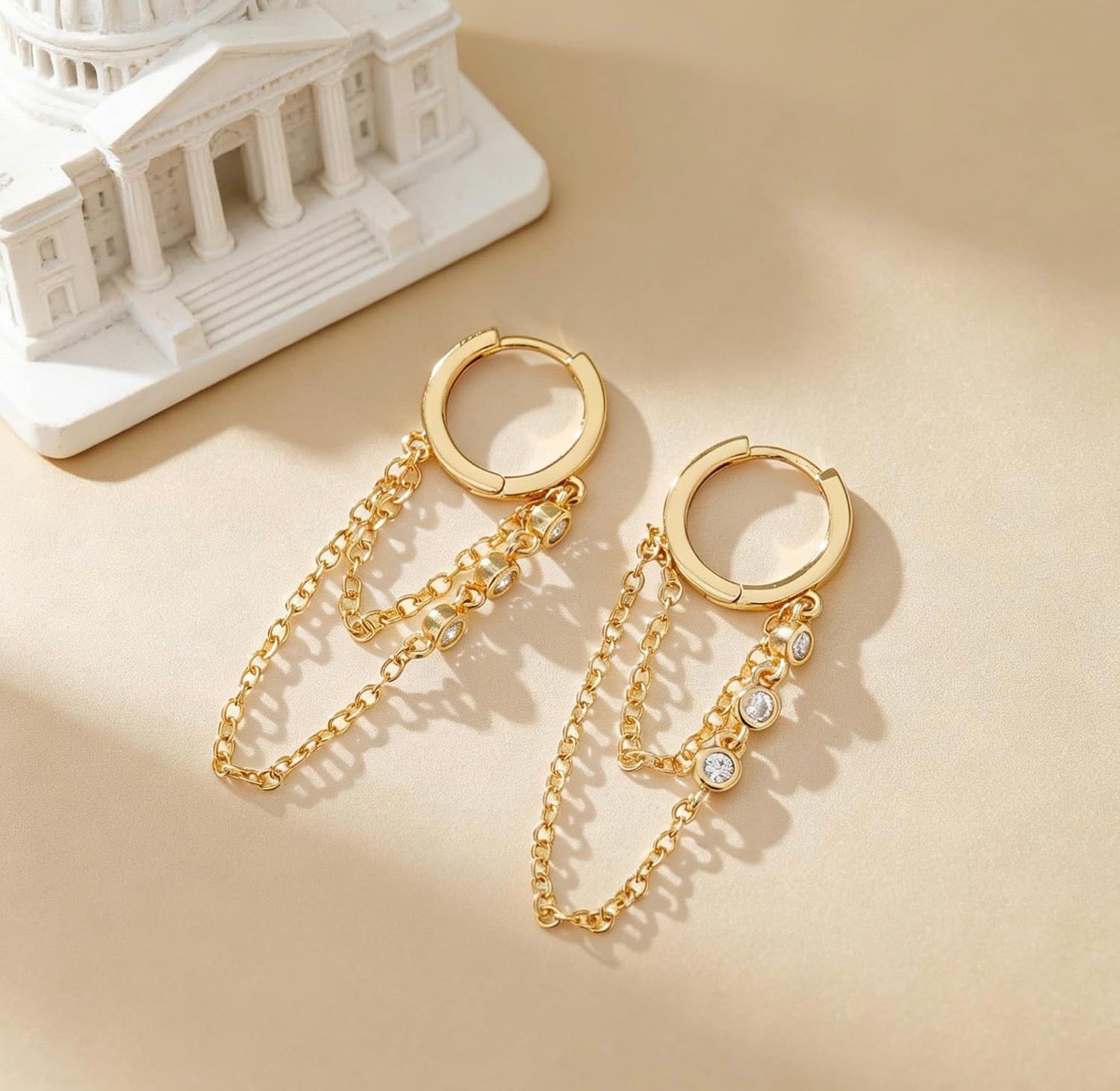 Chain Hoop Earrings