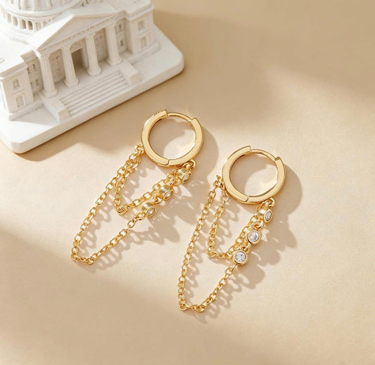 Chain Hoop Earrings