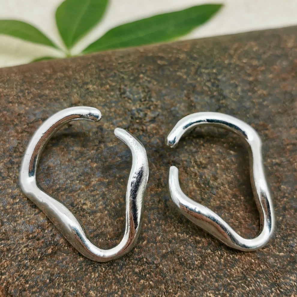 Curve Silver Earring