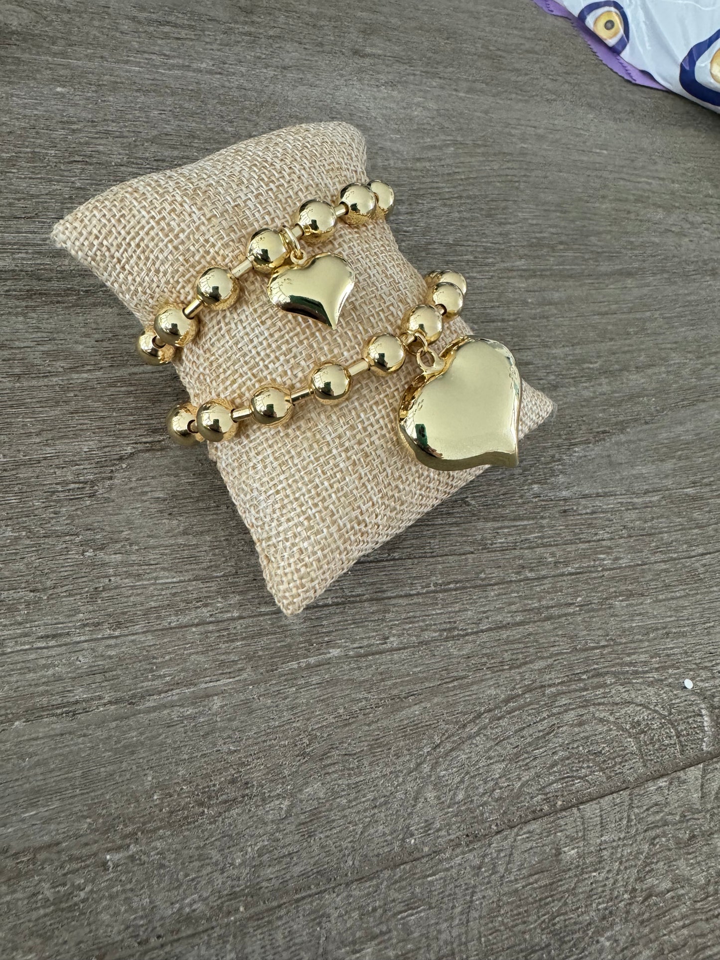 Mid Globe Heart Gold 18K Bracelet