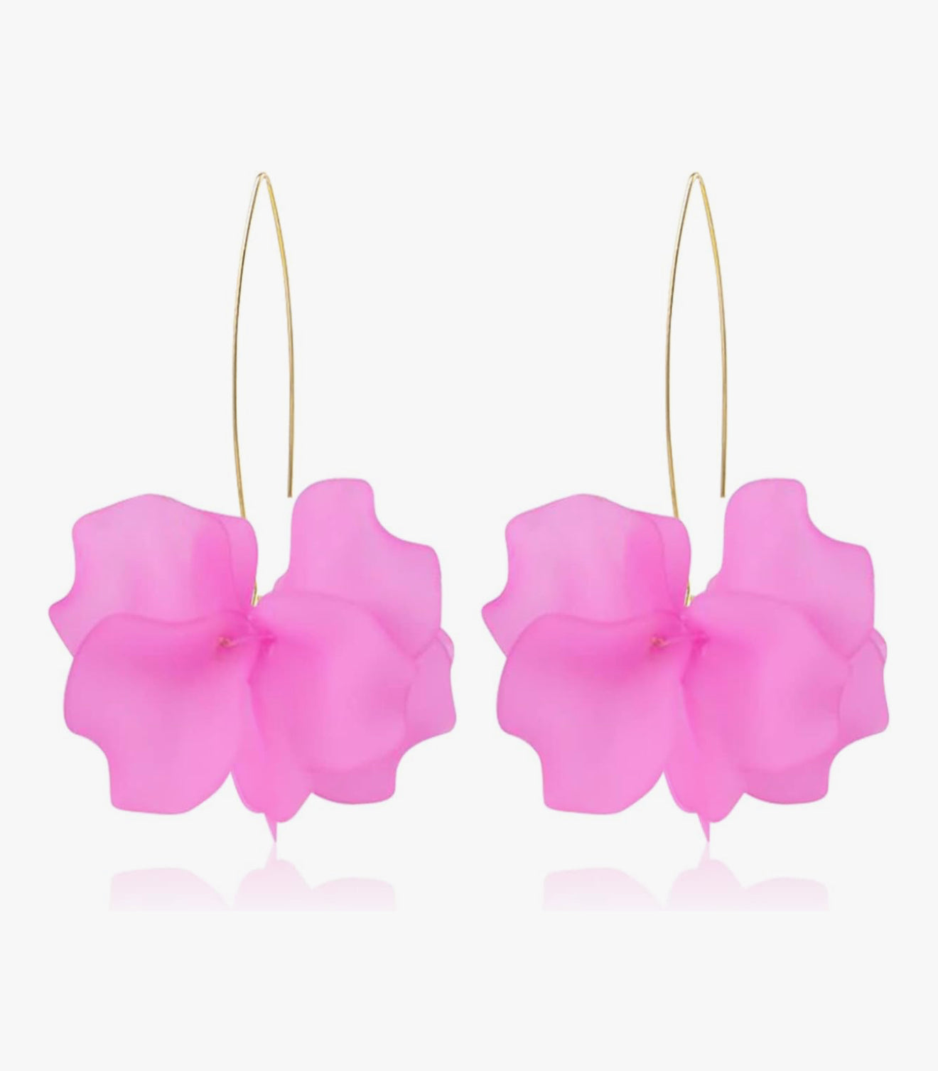 Bohemian Flower Petal Dangle Earrings