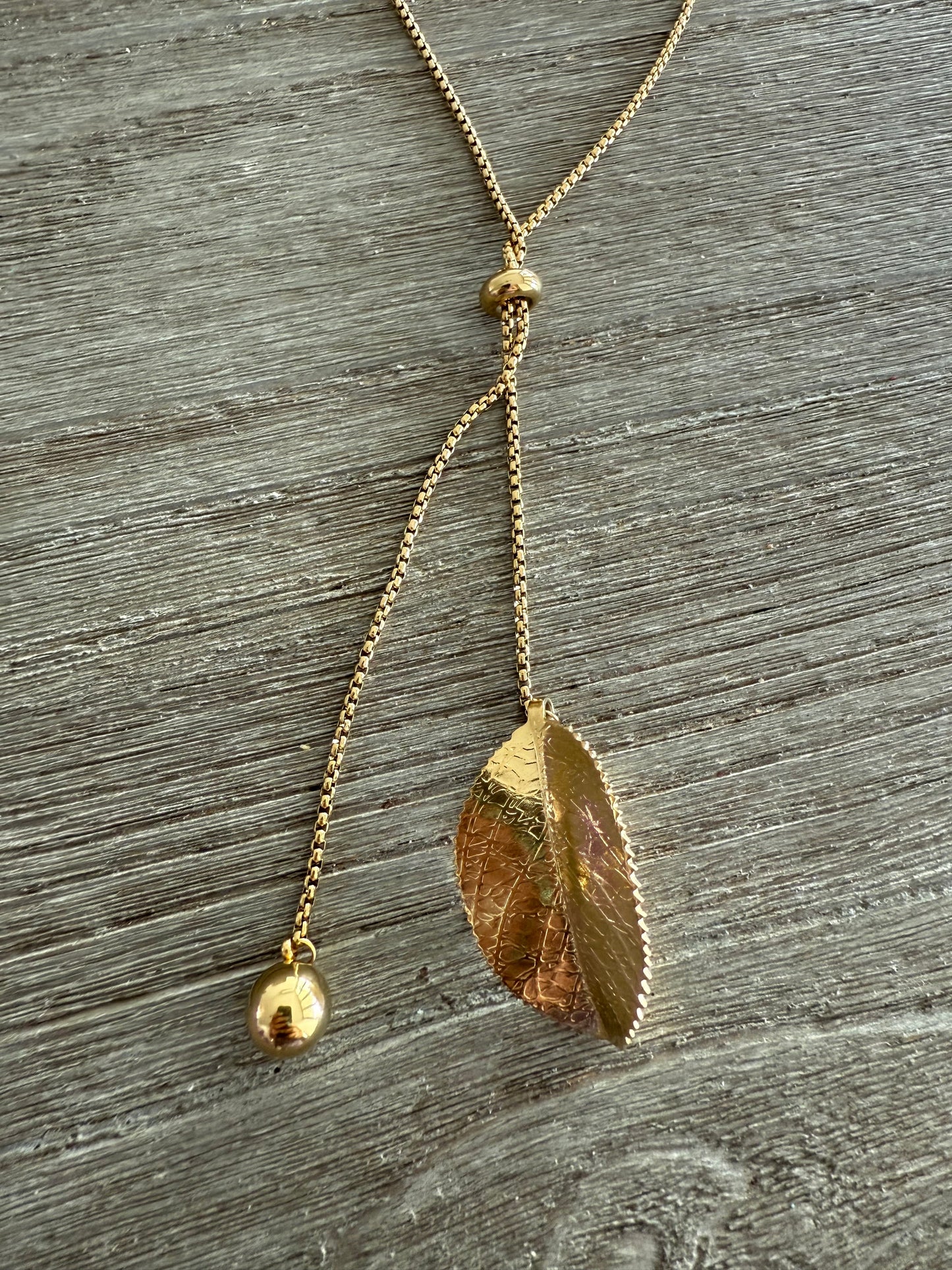 Leave Adjustable Necklace