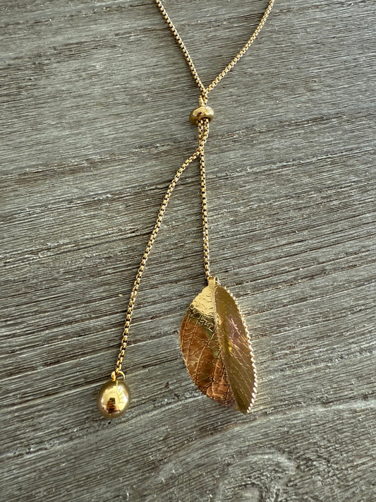 Leave Adjustable Necklace