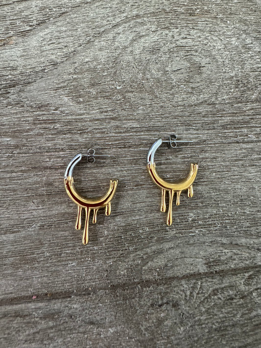Two Tones Fashion Earrings