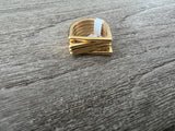 5 Layers Irregular Lines Ring