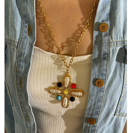 Pearls & Beads Cross