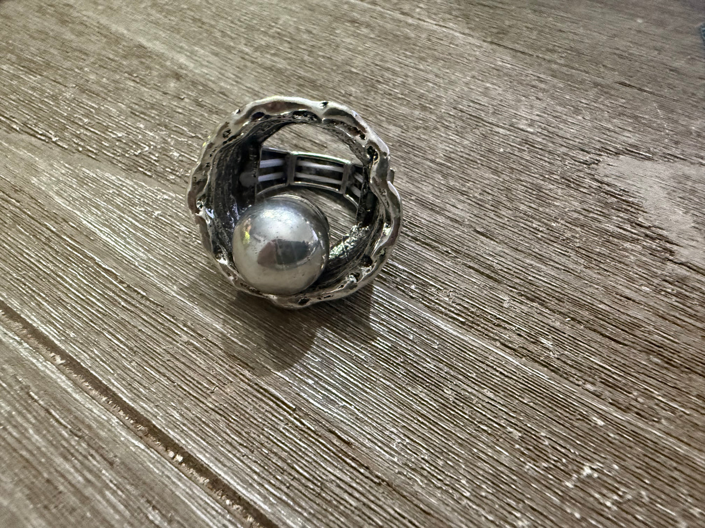Oyster Silver Ring