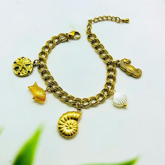 Multi Beachy Charms Bracelet