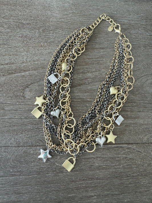 Trendy Two Tone Turkish Necklace
