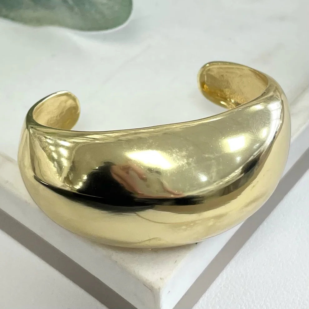 Plain Bold Cuff Bracelet (Pick Color)