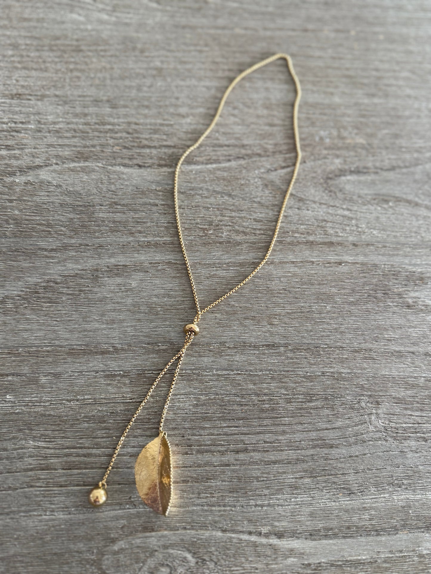 Leave Adjustable Necklace