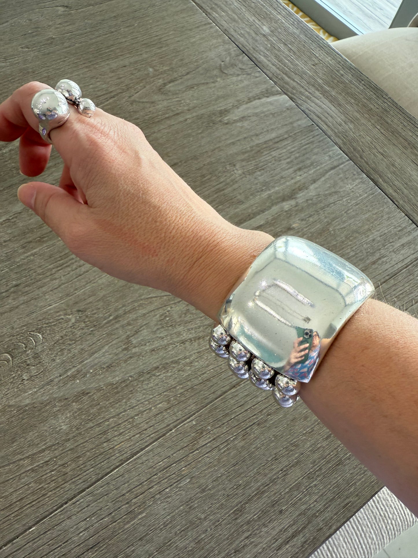 Statement Silver Bracelet