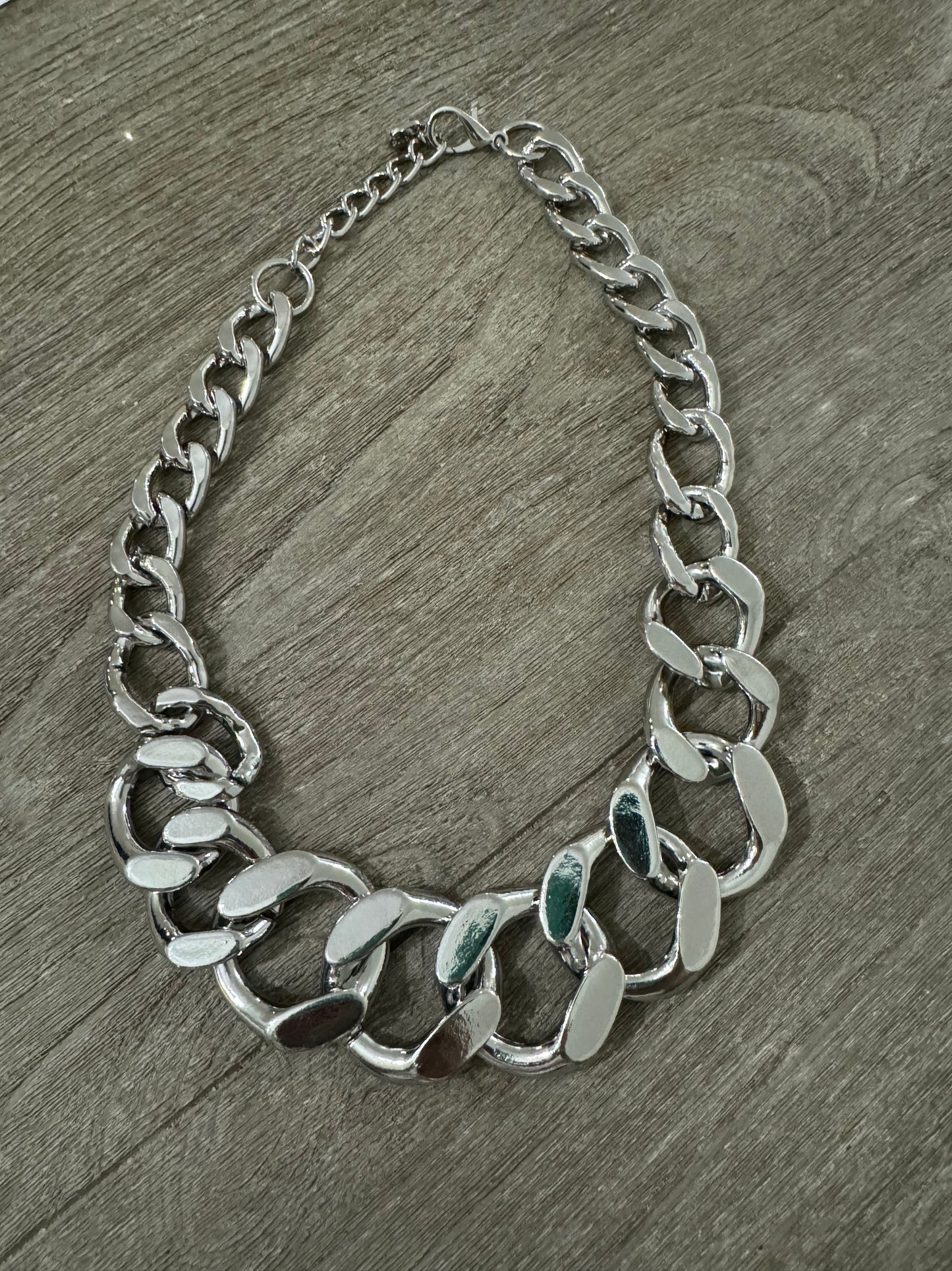 Circular Chain Silver Turkish Necklace